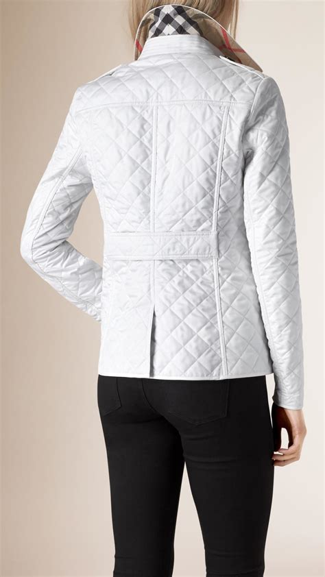 white burberry jacket womens|Burberry winter jacket sale.